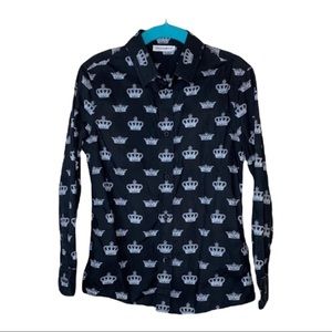 Dolce & Gabbana Crown Prince Button Down Top Size 5